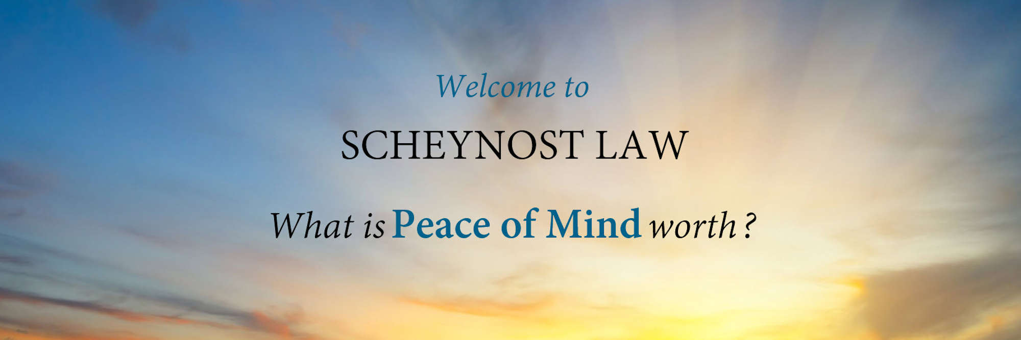 Scheynost Law Offices, PLLC Site Banner